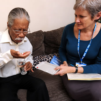 Patient taking medication